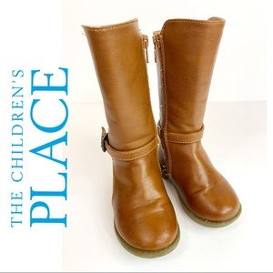 CHILDRENS PLACE Riding Brown Boots Toddler size 7